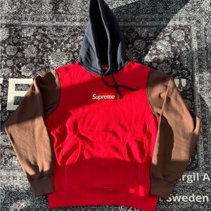 Supreme Red and Brown Men's Hoodie